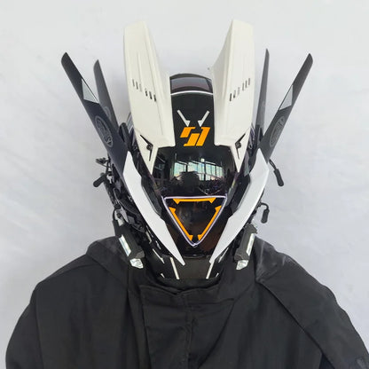 CyberGlow LED Tech Helmet – Futuristic Cosplay Mask