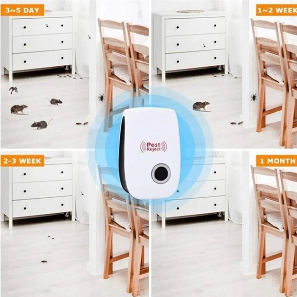 Pest Reject Ultrasound Mouse Cockroach Repeller Device Insect Rats Spiders Mosquito Killer