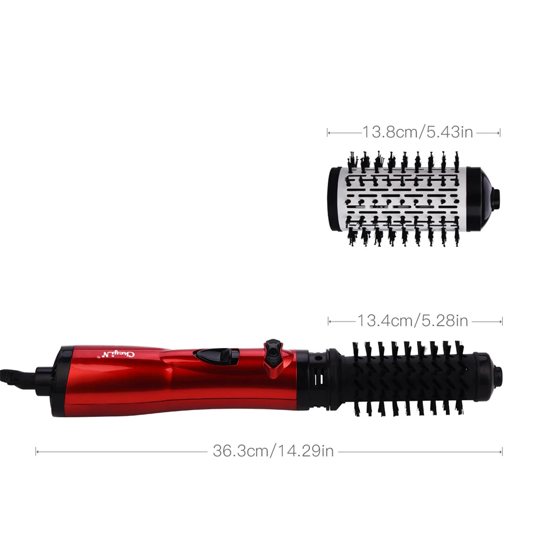 CkeyiN 2-in-1 Hot Air Spin Brush Hair Dryer
