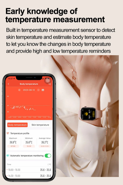 ECG+PPG Medical-Grade Smartwatch for Men: Monitors blood glucose, lipids, and uric acid, with Bluetooth connectivity for comprehensive health tracking.