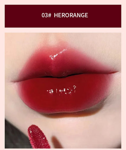 Lightly Glass Water Gloss Herorange Lip Glaze Mirror Moisturizing Plump Lips
