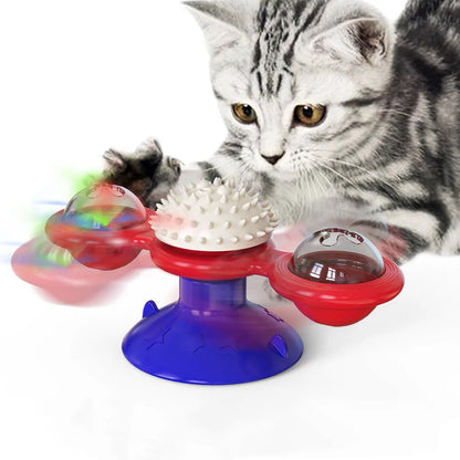 Engage Your Cat with the Windmill Cat Toy – The Ultimate Interactive Puzzle Toy for Fun and Mental Stimulation!