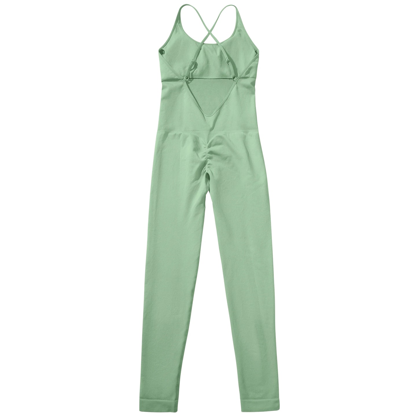OMKAGI Women’s Full-Length Bodycon Jumpsuit – Sleeveless Athletic & Casual Wear