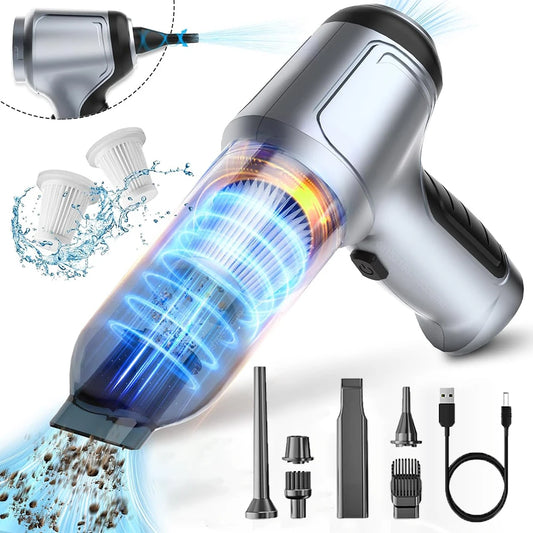 🚗 RAUGEE Wireless Portable Car Vacuum Cleaner – Compact Power at Your Fingertips 🧹