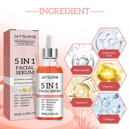 Sérum Combo Facial 5 em 1 30ml Eelhoe Anti-Aging