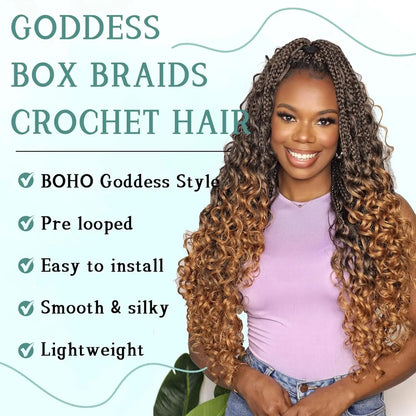 Goddess Box Braids Crochet Hair