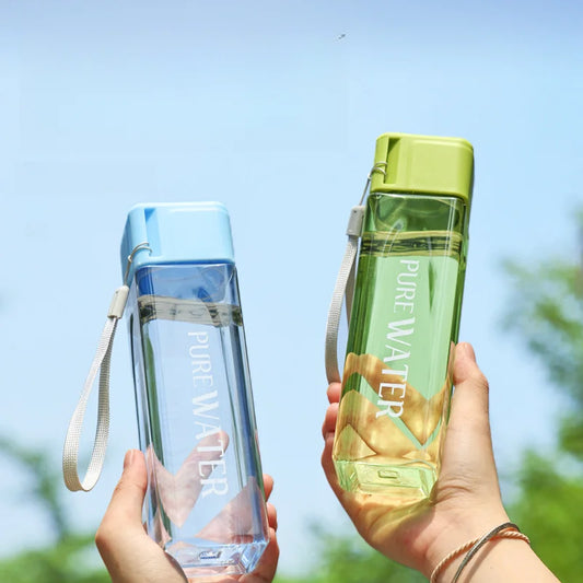 Simple Square Water Bottle Personalized 500ml Portable Creative