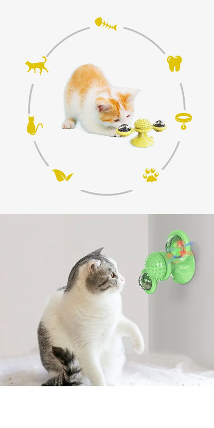 Engage Your Cat with the Windmill Cat Toy – The Ultimate Interactive Puzzle Toy for Fun and Mental Stimulation!