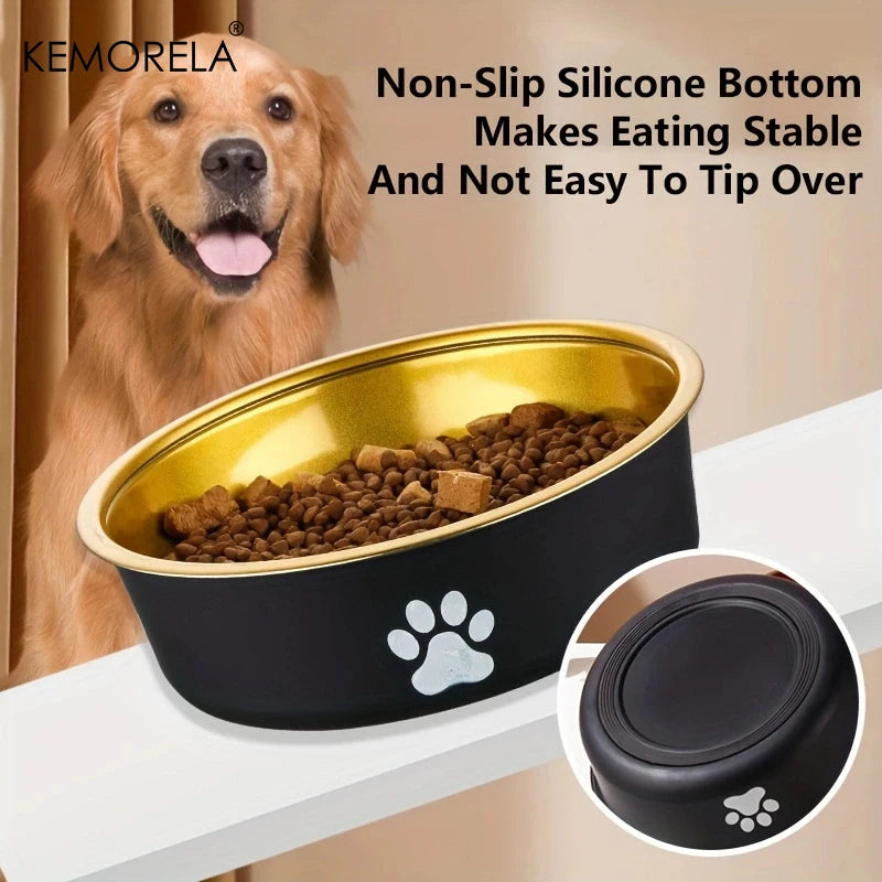 Stainless steel, non-slip feeding bowls for Dog and Cat of all sizes.