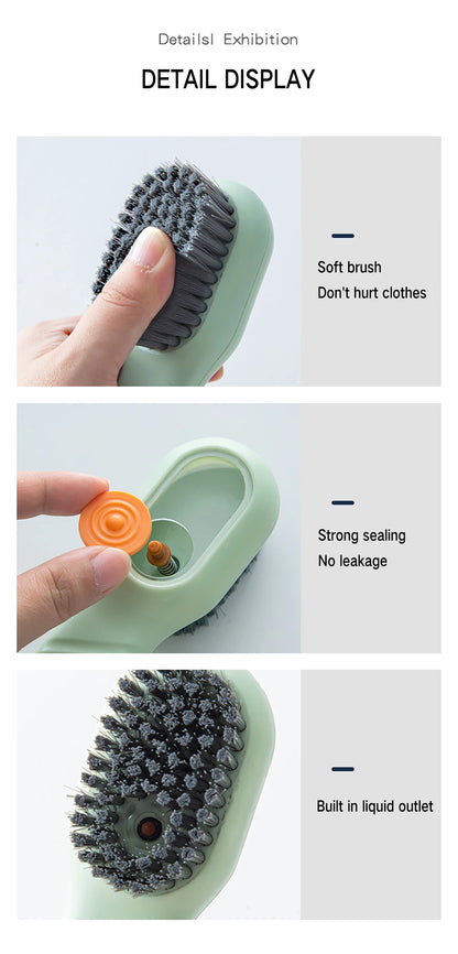 Multifunctional Cleaning Brush Soft-bristled Liquid Shoe Clothes Bush