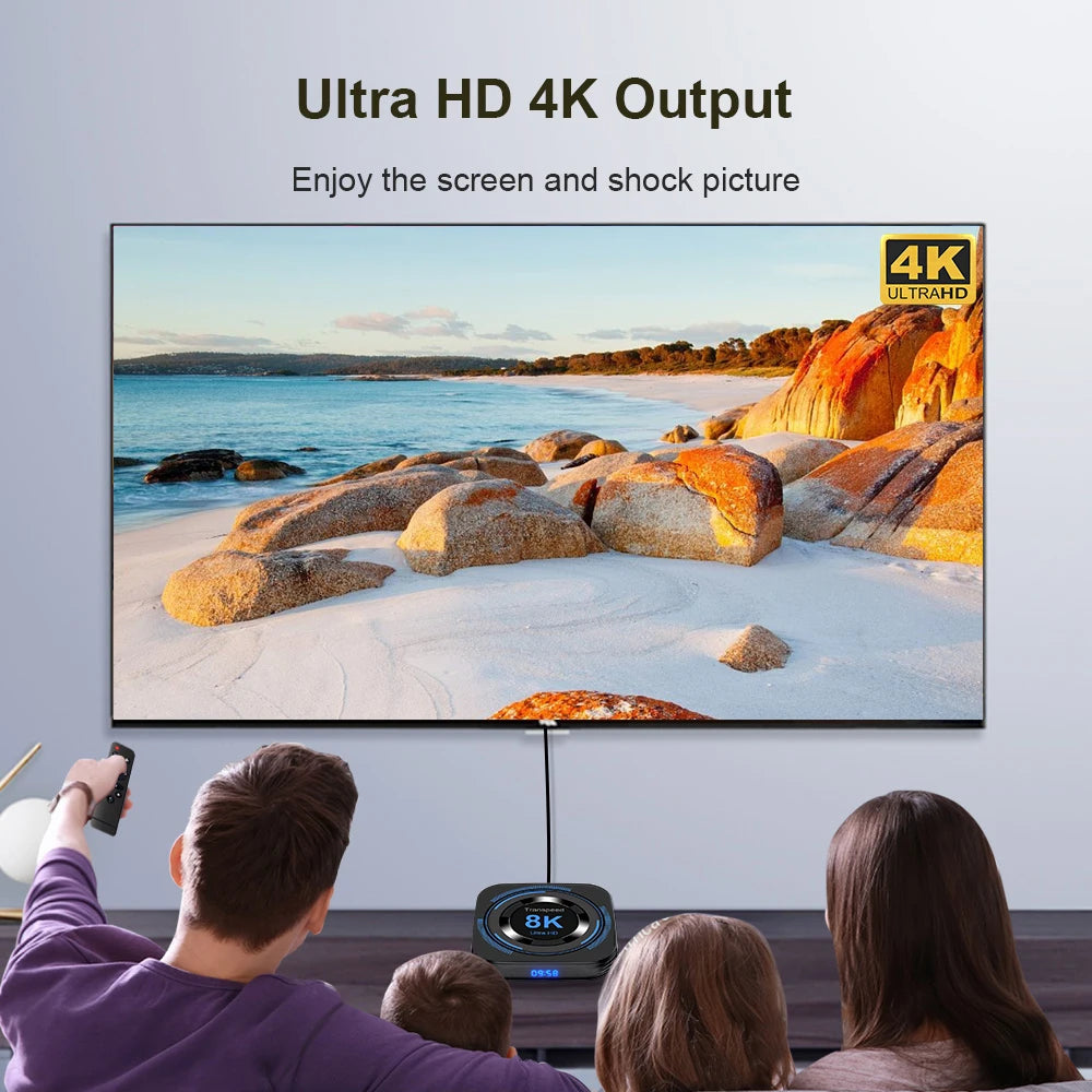 🎬 Transpeed Android 12 TV Box – Redefine Your Home Entertainment