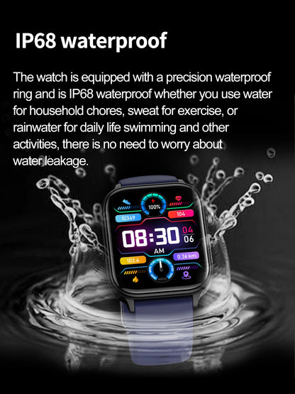 The LIGE Smart Watch offers a vibrant display, health tracking, and seamless connectivity in a sleek, water-resistant design—ideal for the modern man.