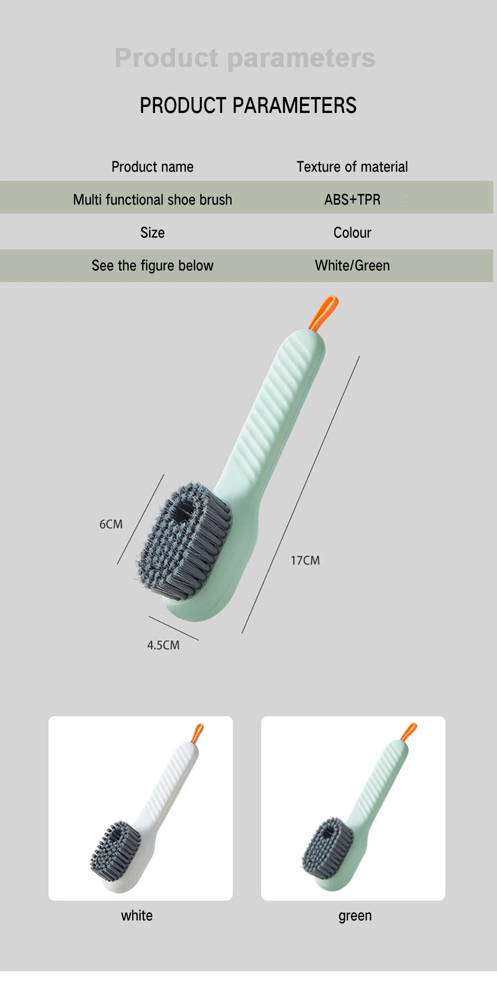 Multifunctional Cleaning Brush Soft-bristled Liquid Shoe Clothes Bush
