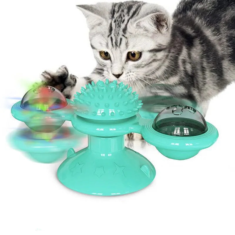 Engage Your Cat with the Windmill Cat Toy – The Ultimate Interactive Puzzle Toy for Fun and Mental Stimulation!