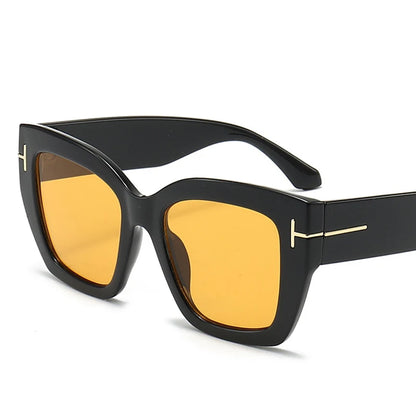 MEIHOU Women's Trendy Square Sunscreen Sunglasses