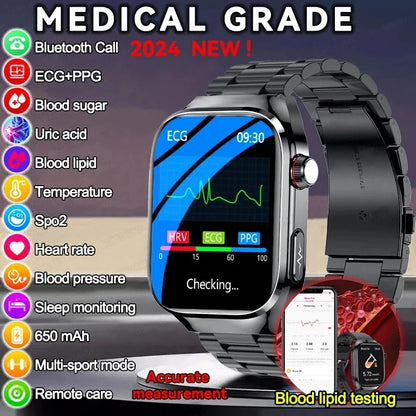 GUHUAVMI Uric Acid Blood Fat Smart Watch – Advanced Health Monitoring at Your Fingertips