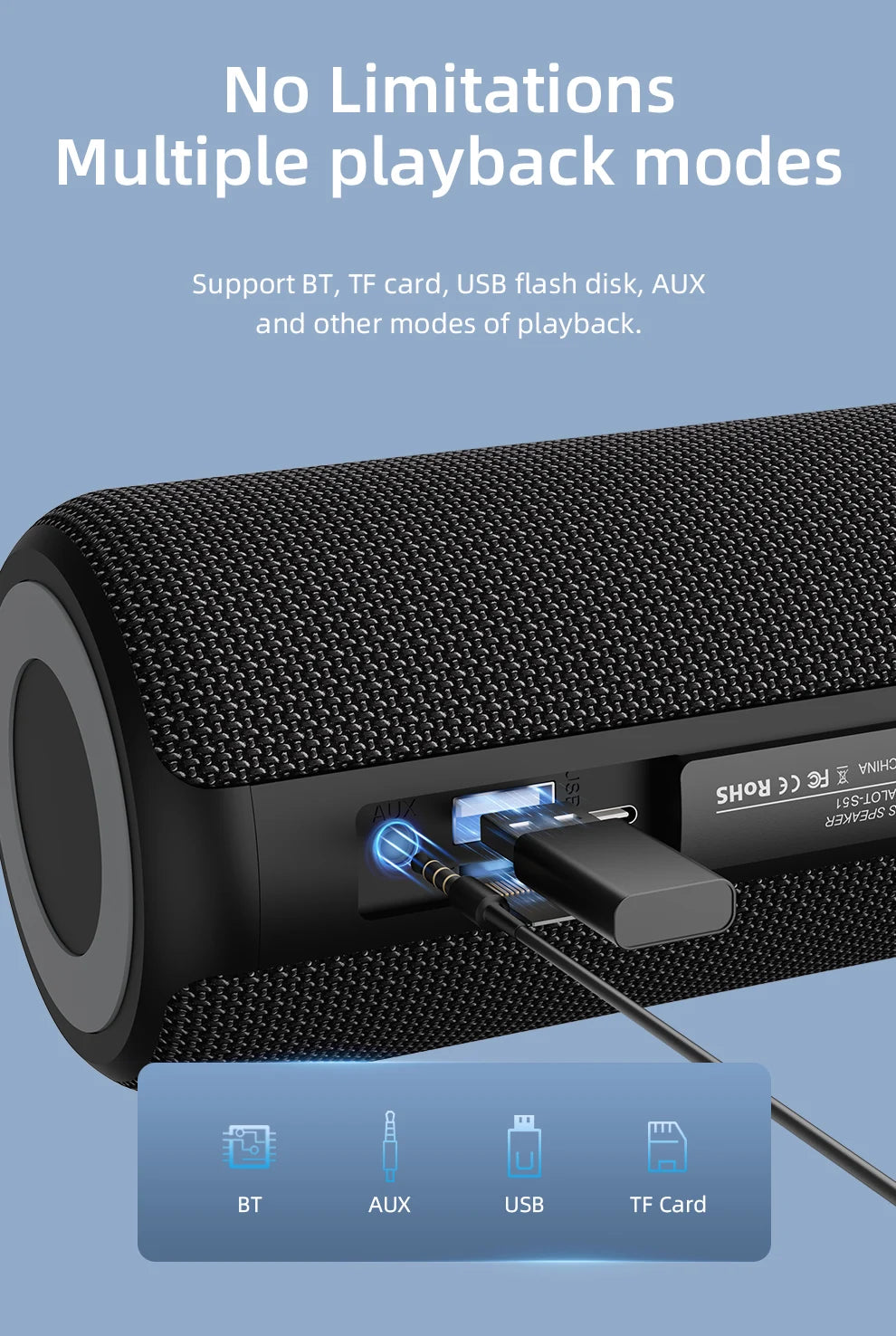 ZEALOT S51 ThunderBass Wireless Speaker