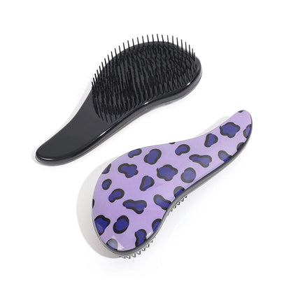 Leopard Print Detangling Hair Comb – Perfect for Wet &amp; Dry Hair