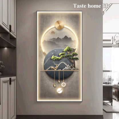 Modern Light and Shadow Wall Painting