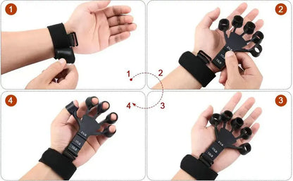 Silicone Gripster Hand Grip Finger Power Strengthener Stretcher Trainer