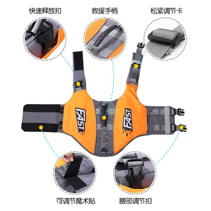Pet Swimming Life Jacket Safety Vest for Dog in Summer Fashion Adjustable Reflective in Pool