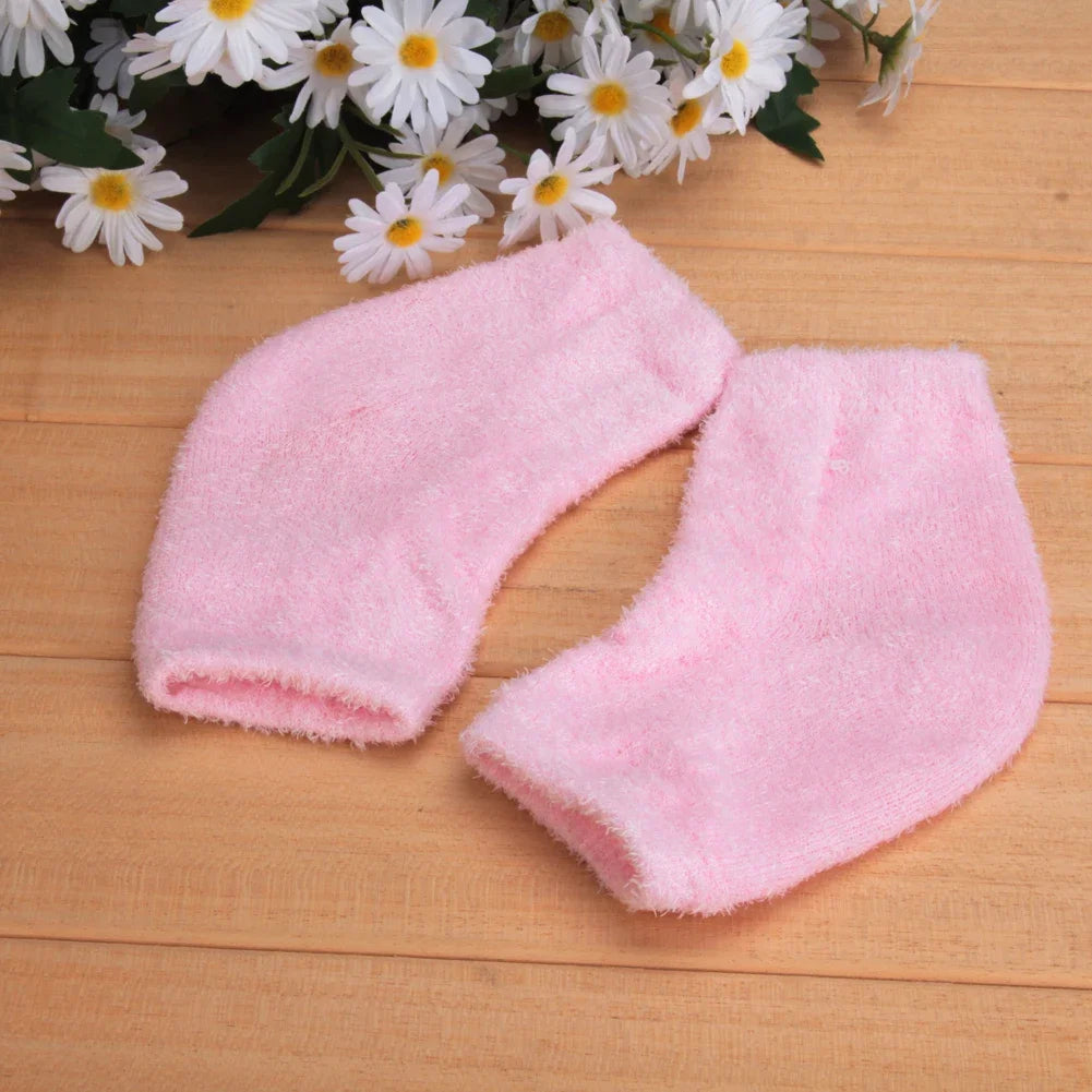 Silicone Gel Heel Socks Feet Soften Cracked Smooth For Cracked Dry Skin