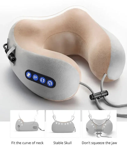 Multifunctional Portable U Shaped Electric Neck Massager Pillow