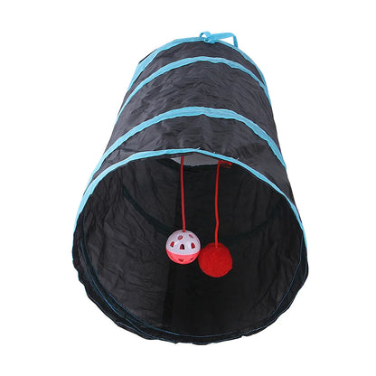 Cat Tunnel Foldable Cat Toy – Breathable Drill Barrel for Indoor Play