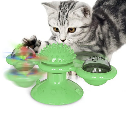 Engage Your Cat with the Windmill Cat Toy – The Ultimate Interactive Puzzle Toy for Fun and Mental Stimulation!
