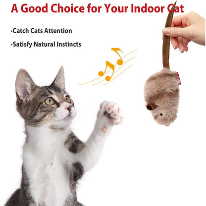 Pet Cat Toy – Sparrow and Mouse Shaped Simulation Sound Stuffed Toy
