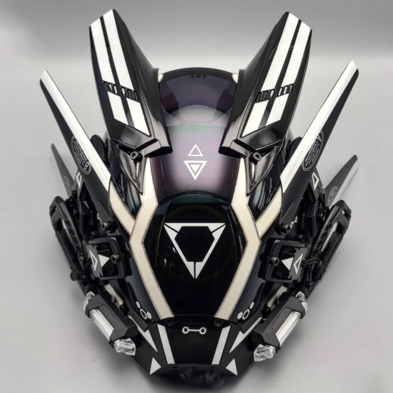 CyberGlow LED Tech Helmet – Futuristic Cosplay Mask
