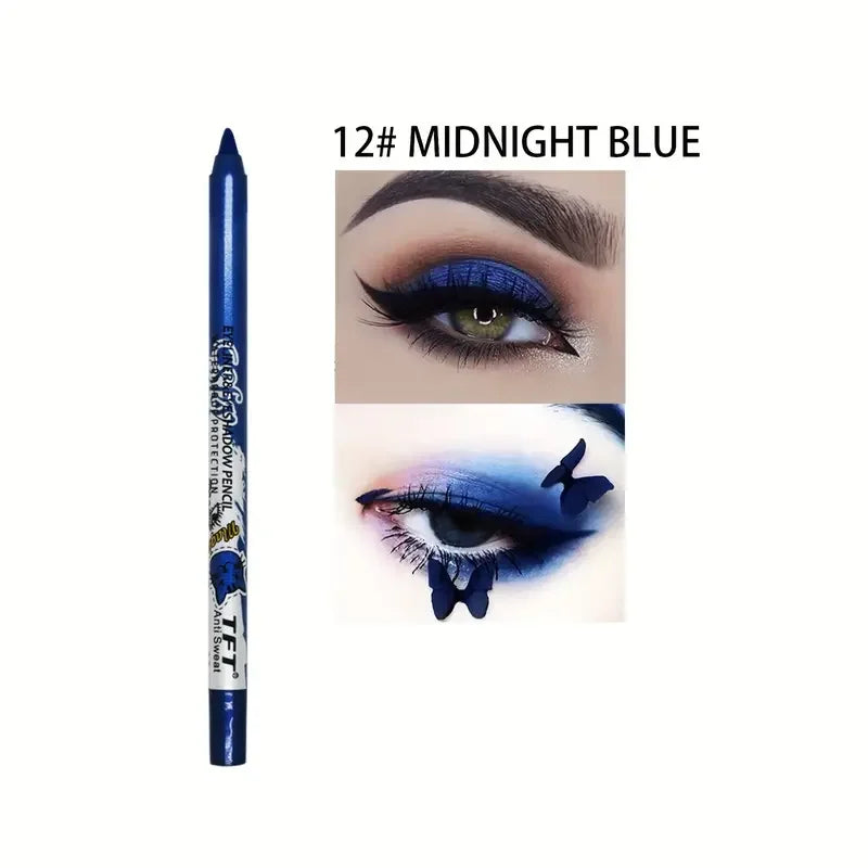 Pearly Glitter Colorful Eyeshadow and Eyeliner Gel Pen - Waterproof