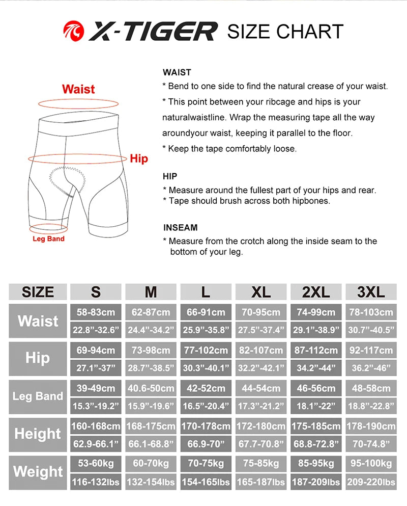 Cycling Underwear Shorts 5D Padded Sports Riding Bike Bicycle MTB Liner