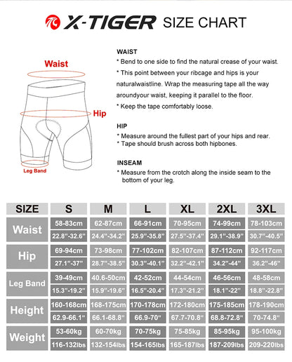 Cycling Underwear Shorts 5D Padded Sports Riding Bike Bicycle MTB Liner