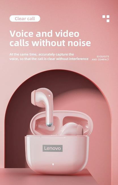 Lenovo LP40 Pro Earphones Bluetooth 5.3 Wireless Sports Headphone Waterproof with Mic Touch Control TWS Headset