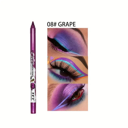 Pearly Glitter Colorful Eyeshadow and Eyeliner Gel Pen - Waterproof