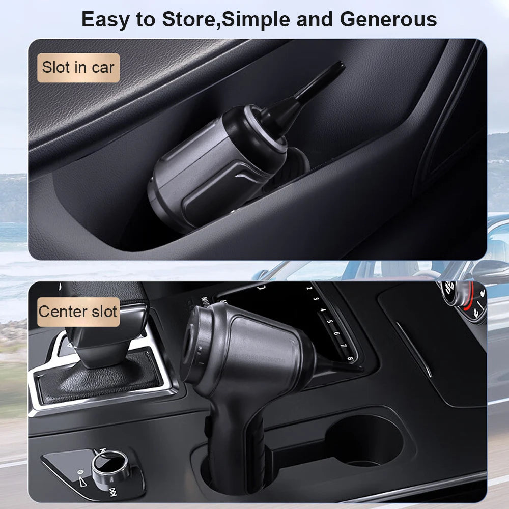 🚗 RAUGEE Wireless Portable Car Vacuum Cleaner – Compact Power at Your Fingertips 🧹