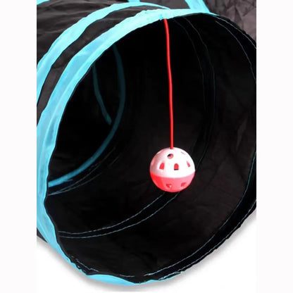 Wear-resistant Cat Play Tunnel Foldable Pet Animal Tunnels with Crinkle Playing Toy