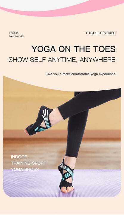Gym Yoga Shoes Flat Soft Anti-slip Sole Ballet Fitness Dance
