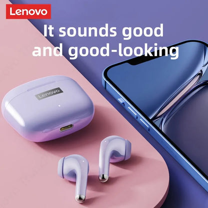 Lenovo LP40 Pro Earphones Bluetooth 5.3 Wireless Sports Headphone Waterproof with Mic Touch Control TWS Headset
