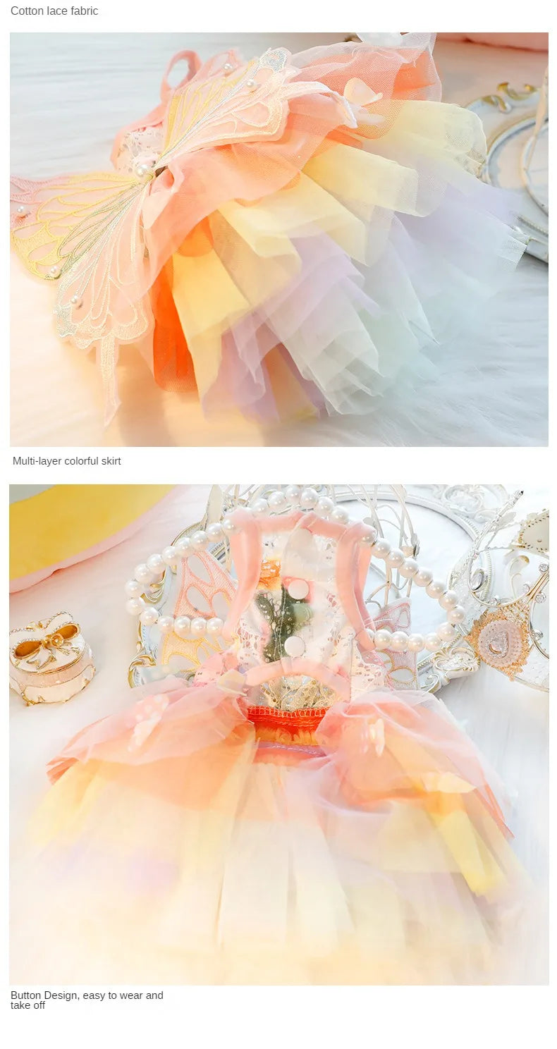 Summer Pet Princess Clothes Pet Dog Dress For Dogs Skirt Summer Dog Wedding York chihuahua poodle For Dogs Skirts Cat Dresses