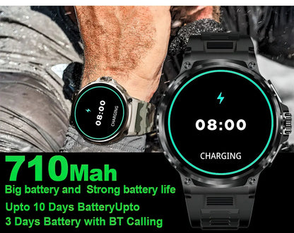 New 1.85-inch Ultra HD Smart Watch with GPS tracking, Bluetooth call, and a 710mAh battery. Perfect for sports and fitness, compatible with Huawei and Xiaomi.