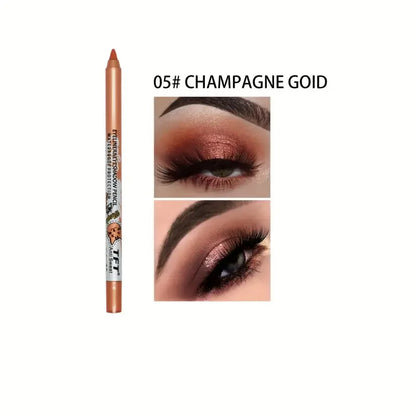 Pearly Glitter Colorful Eyeshadow and Eyeliner Gel Pen - Waterproof