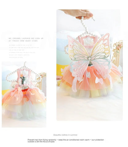 Summer Pet Princess Clothes Pet Dog Dress For Dogs Skirt Summer Dog Wedding York chihuahua poodle For Dogs Skirts Cat Dresses