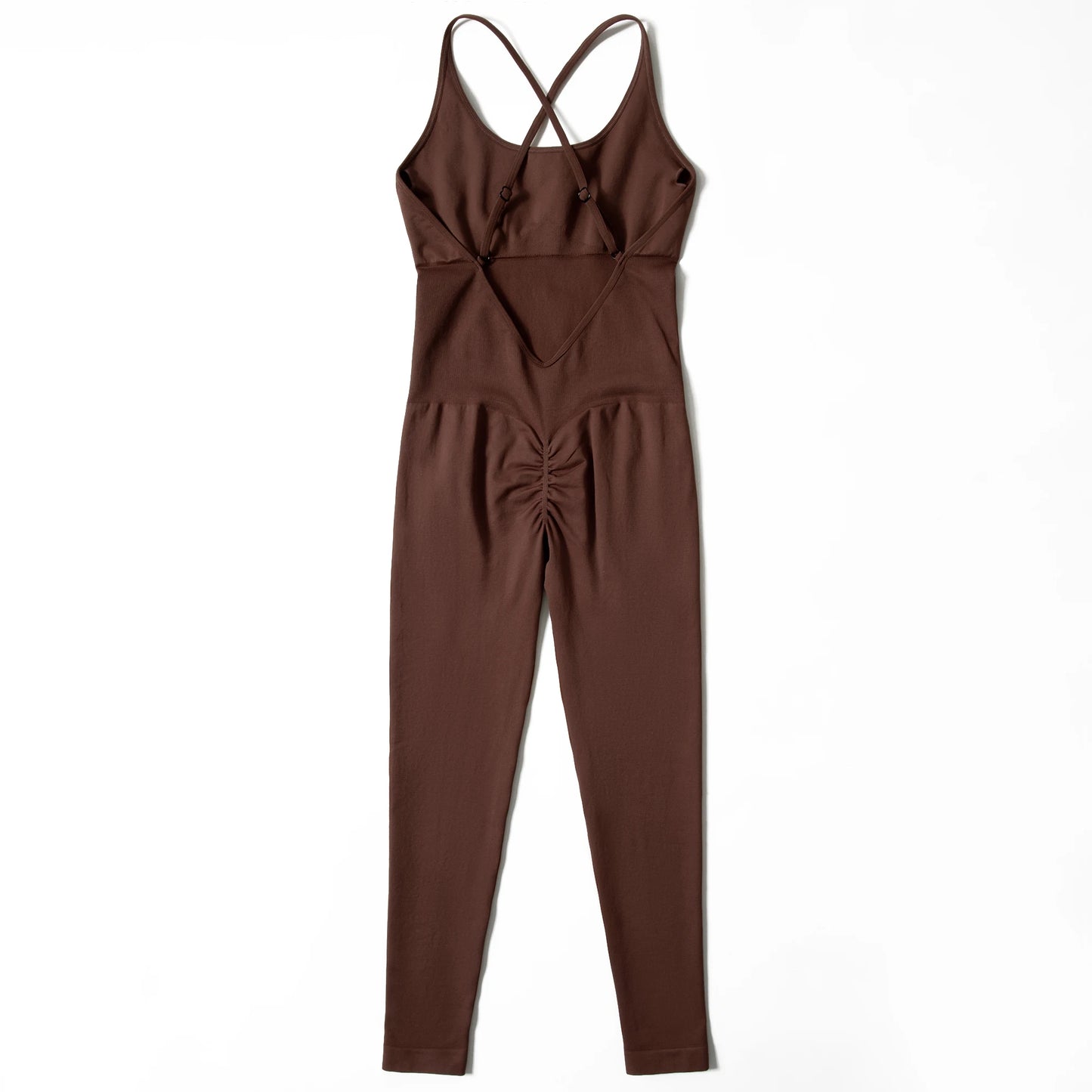 OMKAGI Women’s Full-Length Bodycon Jumpsuit – Sleeveless Athletic & Casual Wear
