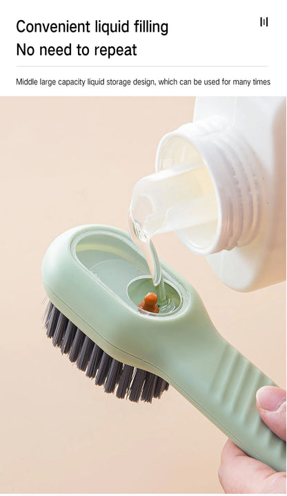 Multifunctional Cleaning Brush Soft-bristled Liquid Shoe Clothes Bush