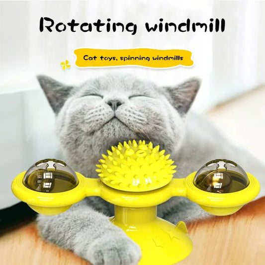 Engage Your Cat with the Windmill Cat Toy – The Ultimate Interactive Puzzle Toy for Fun and Mental Stimulation!