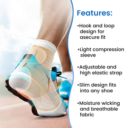 VELPEAU Adjustable Ankle Compression Sleeve for Achilles Tendonitis