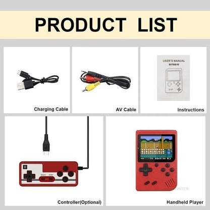 8-Bit Classic Video Games Console Built in 500 Games Retro Portable