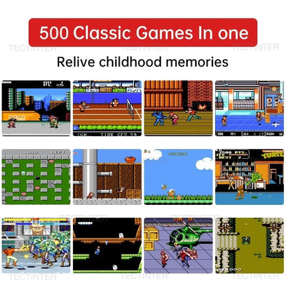 8-Bit Classic Video Games Console Built in 500 Games Retro Portable